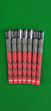 Load image into Gallery viewer, Golf Pride MCC Plus 4 Golf Grips - Red - Midsize - Set of 7 grips - New
