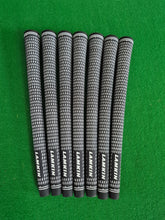 Load image into Gallery viewer, Lamkin Crossline Golf Grips - Black &amp; White - Standard size - Set of 7 grips - New
