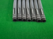 Load image into Gallery viewer, Lamkin Crossline Golf Grips - Black &amp; White - Standard size - Set of 7 grips - New
