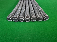 Load image into Gallery viewer, Lamkin Crossline Golf Grips - Black &amp; White - Standard size - Set of 7 grips - New
