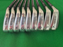 Load image into Gallery viewer, Wilson Fat Shaft Irons 3 - SW Regular with New Grips
