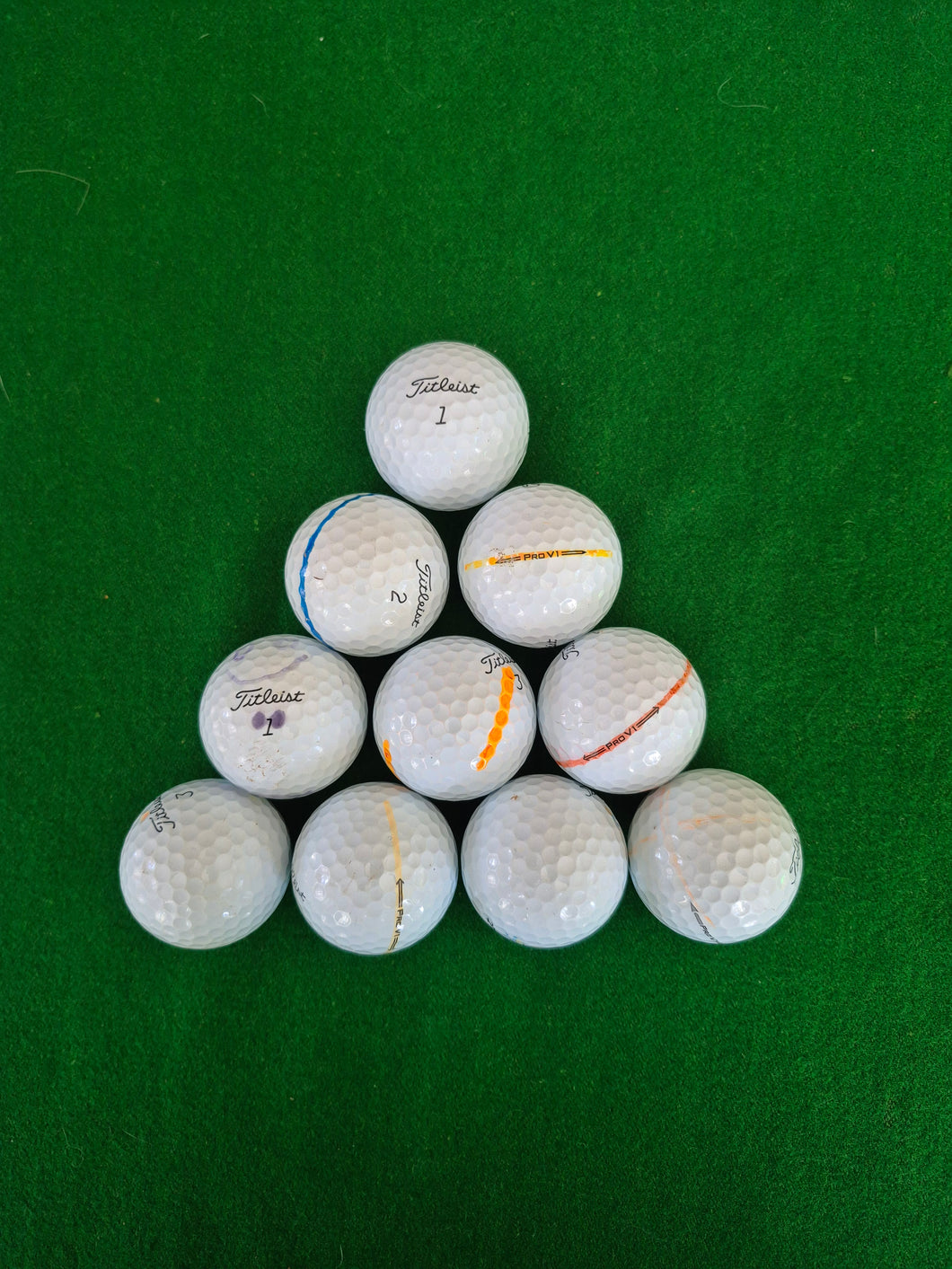 Titleist Pro V1 Golf Balls - A grade (Marked) - 10 balls per Pack