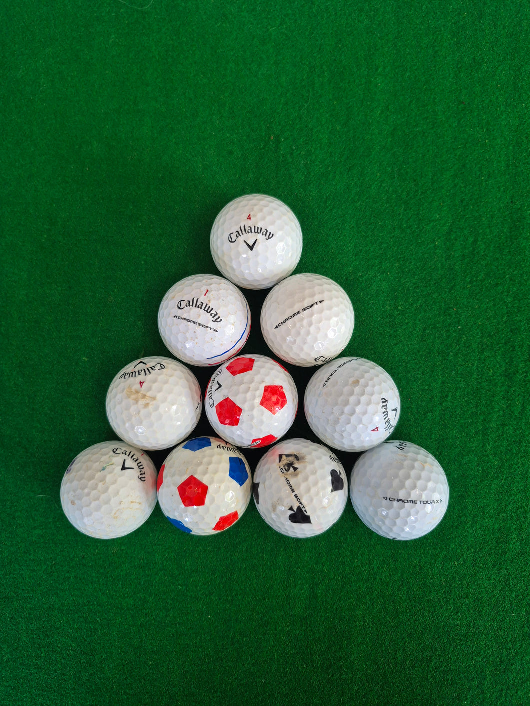 Callaway Chrome Soft Golf Balls - B grade - 10 balls per Pack