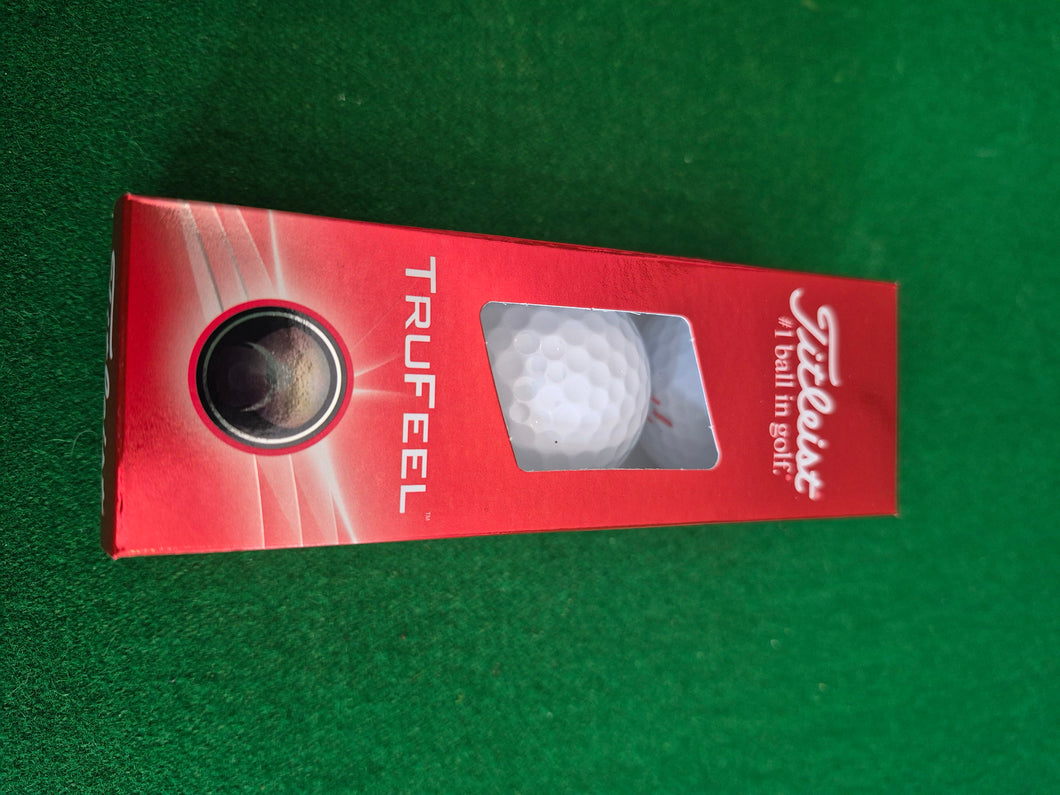 New Titleist TruFeel Golf Balls - 3 balls per Sleeve - Brand New