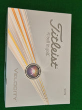Load image into Gallery viewer, New Titleist Velocity Golf Balls - 12 balls per Pack - Brand New
