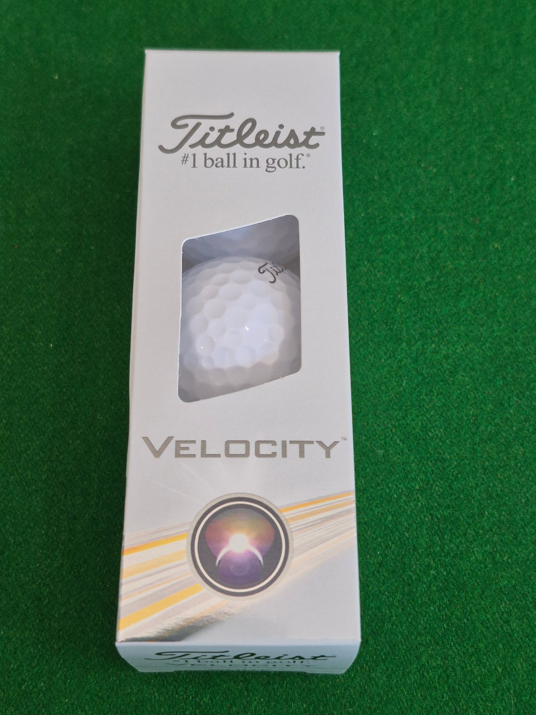 New Titleist Velocity Golf Balls - 3 balls per Sleeve - Brand New
