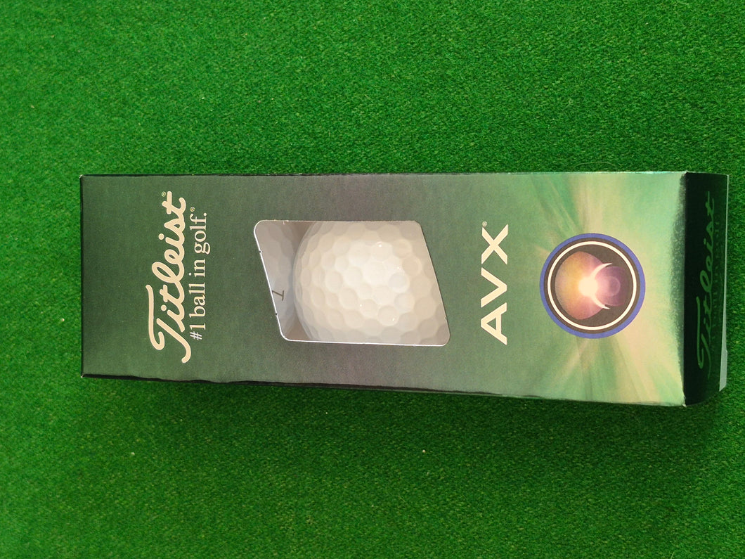 New Titleist AVX Golf Balls - 3 balls per Sleeve - Brand New