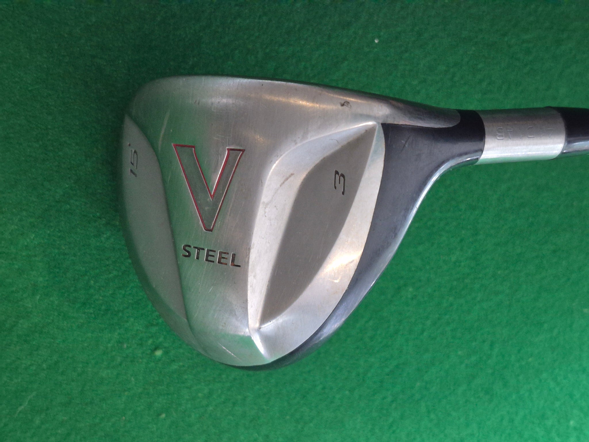 TaylorMade V Steel Fairway 3 Wood 15° Stiff with Cover – Golfers