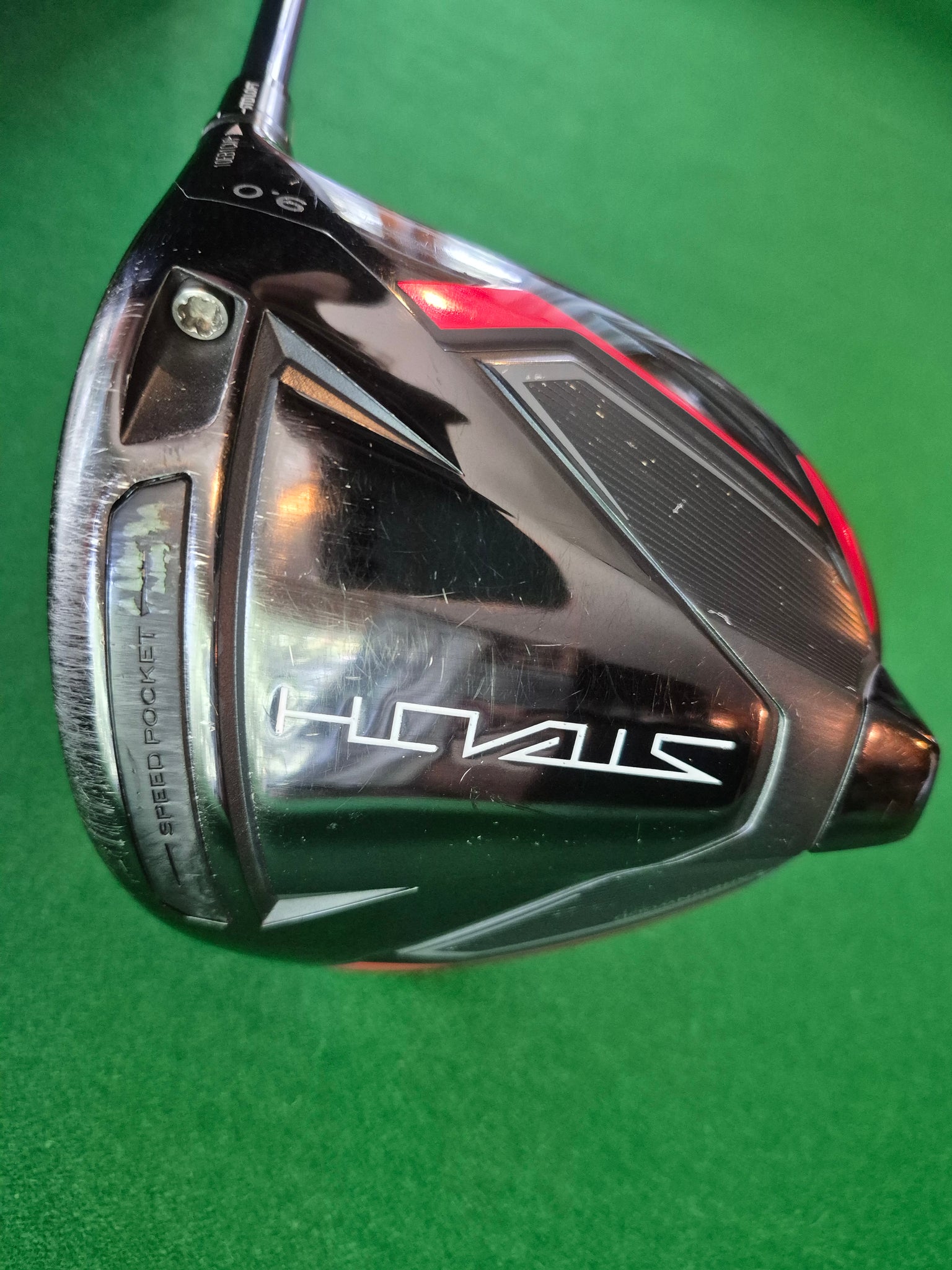 TaylorMade Stealth Driver 9° Stiff with Cover and New Shaft & Grip