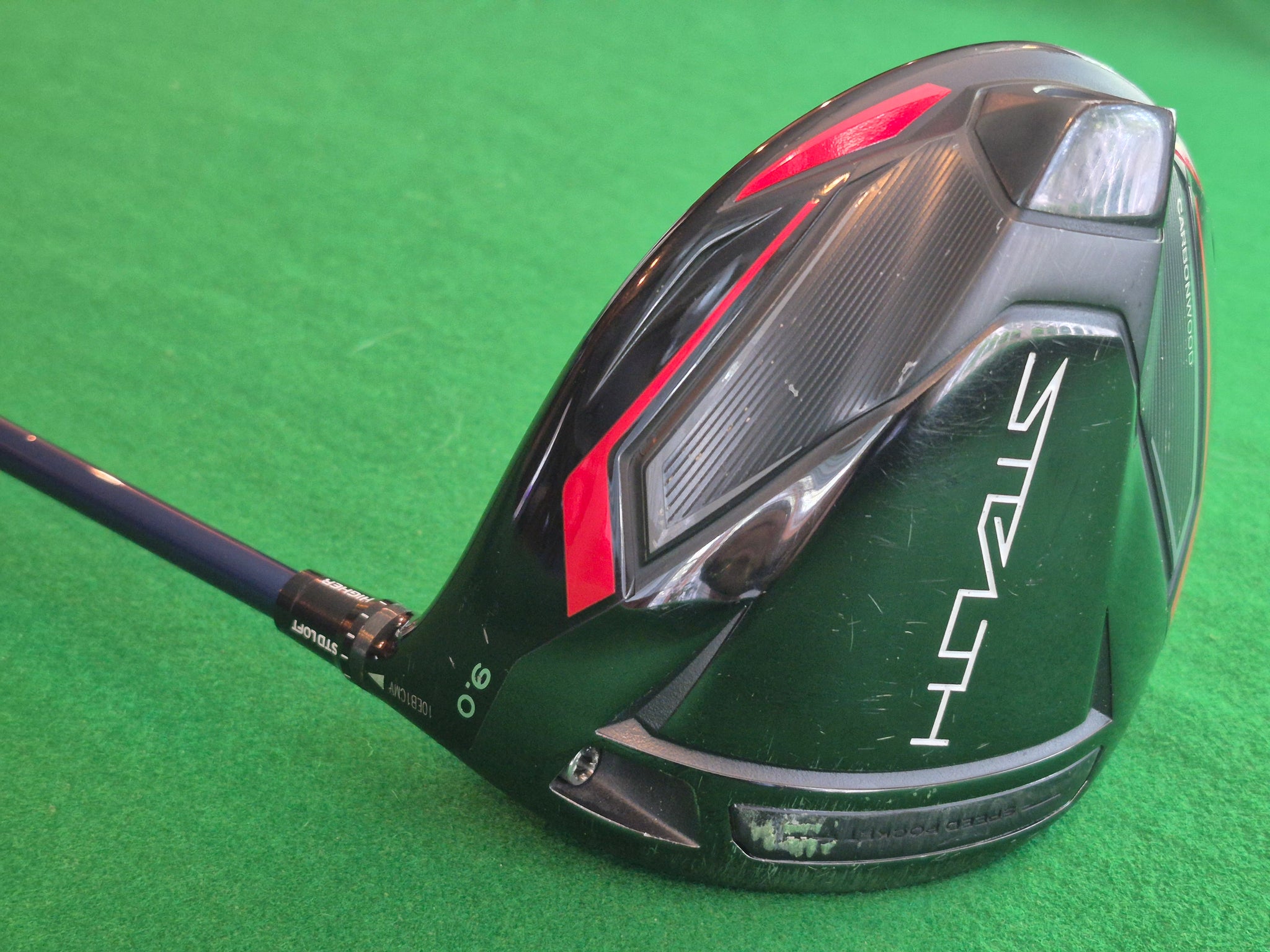 TaylorMade Stealth Driver 9° Stiff with Cover and New Shaft & Grip