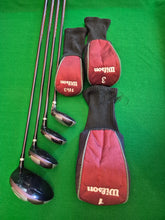 Load image into Gallery viewer, Black November Deal: Wilson 1200CG Driver 10.5°, 3 Wood, 3 &amp; 4 Hybrid Set Uniflex with Covers
