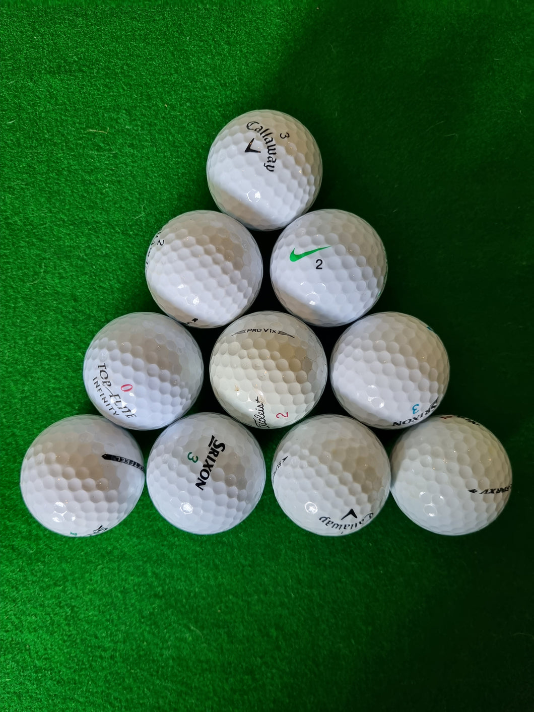 Mixed Golf Balls - A grade - 10 balls per Pack