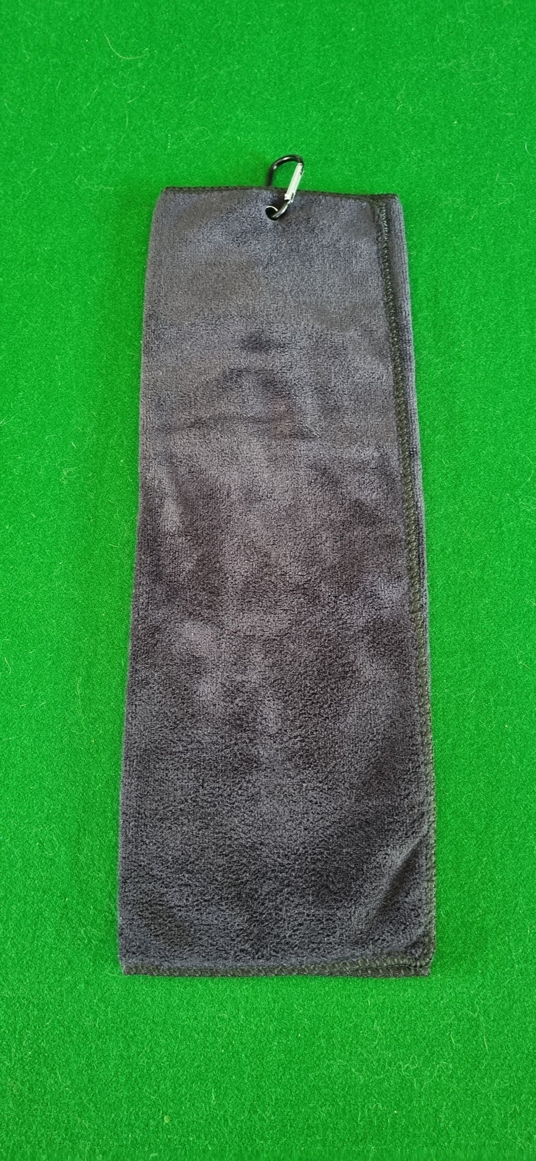 Golf Towel with Clip - Black - New